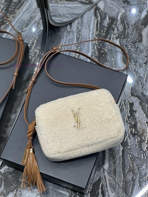 Yves Saint Laurent Bags 𝑳𝒐𝒖 Camera Bag - Lamb Wool with LeatherTop level imported Italian cowhide camera bag. Hong K ot8bnpfs - Image 10