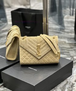 Yves Saint Laurent Bags 𝑬𝑵𝑽𝑬𝑳𝑶𝑷𝑬 _ Matte SeriesMedium envelope bag, V-shaped diamond patterned caviar, Italian impor c0wwlnxp