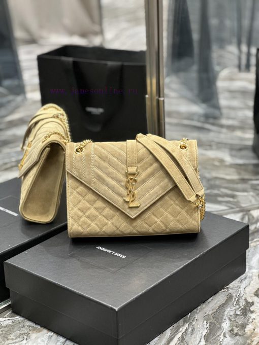 Yves Saint Laurent Bags 𝑬𝑵𝑽𝑬𝑳𝑶𝑷𝑬 _ Matte SeriesMedium envelope bag, V-shaped diamond patterned caviar, Italian impor c0wwlnxp
