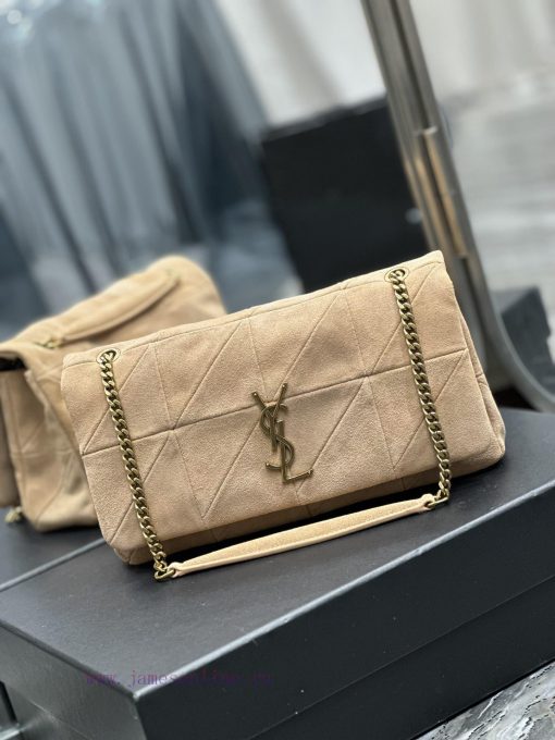 Yves Saint Laurent Bags JAMIE_Sized 25cm suede styleApricot colored suede with gold buckle, natural and simple yet f b1cazenp - Image 3