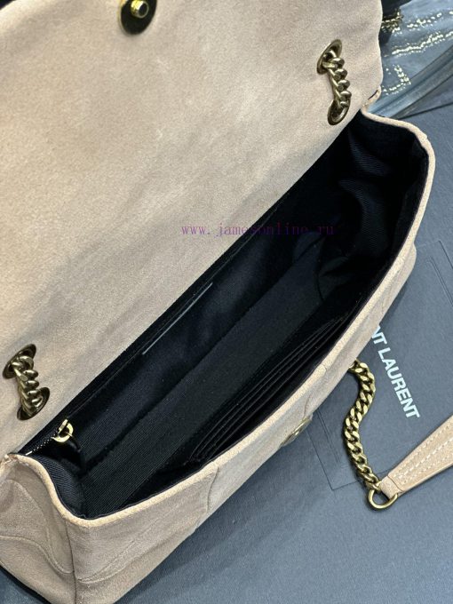 Yves Saint Laurent Bags JAMIE_Sized 25cm suede styleApricot colored suede with gold buckle, natural and simple yet f b1cazenp - Image 10