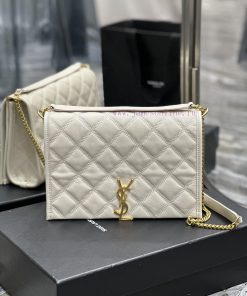 Yves Saint Laurent Bags Becky_25cm whiteBecky diamond stitched lambskin chain bagAbsolutely right, it belongs to the 0j2htsrl