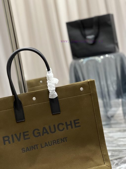 Yves Saint Laurent Bags Rive Gauche Tote Bag, Left Bank Shopping Bag ️, from custom linen fabric to silk screen prin k68ypxkc - Image 4