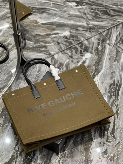 Yves Saint Laurent Bags Rive Gauche Tote Bag, Left Bank Shopping Bag ️, from custom linen fabric to silk screen prin k68ypxkc - Image 7