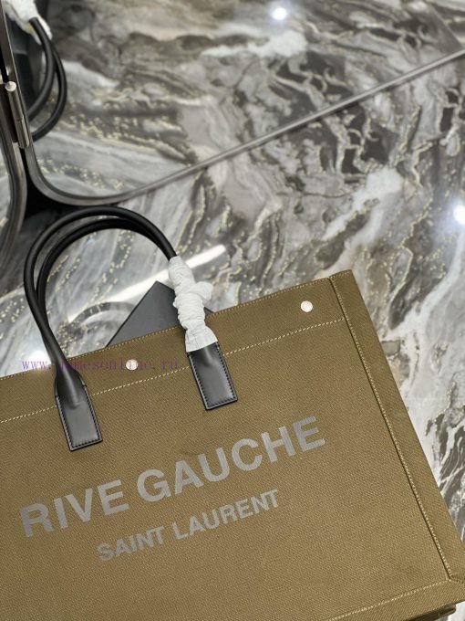 Yves Saint Laurent Bags Rive Gauche Tote Bag, Left Bank Shopping Bag ️, from custom linen fabric to silk screen prin k68ypxkc - Image 8