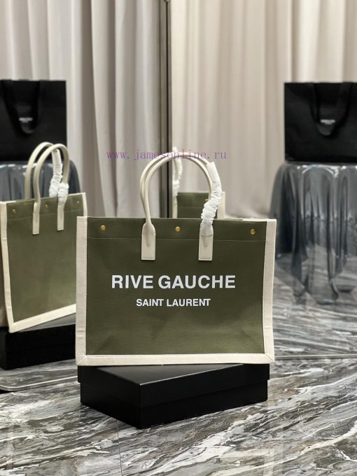 Yves Saint Laurent Bags Rive Gauche Tote Bag, Left Bank Shopping Bag ️, from custom linen fabric to silk screen prin i4sbi7z7
