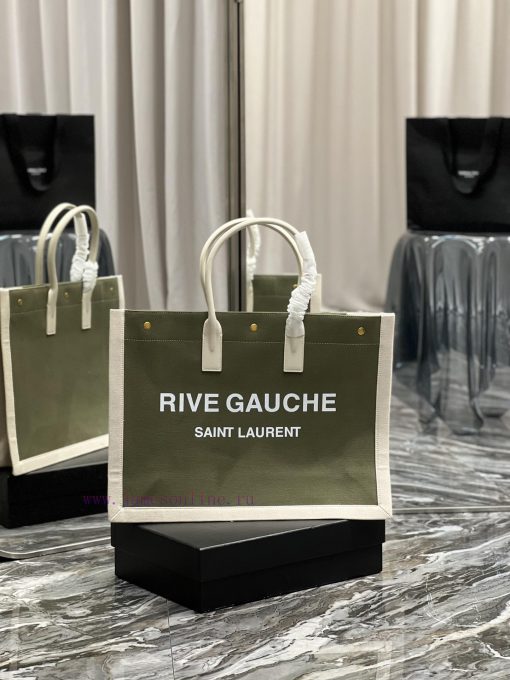 Yves Saint Laurent Bags Rive Gauche Tote Bag, Left Bank Shopping Bag ️, from custom linen fabric to silk screen prin i4sbi7z7 - Image 2