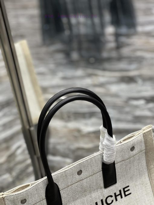 Yves Saint Laurent Bags Rive Gauche Tote Bag, Left Bank Shopping Bag ️, from custom linen fabric to silk screen prin oqgm06ld - Image 5