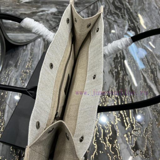 Yves Saint Laurent Bags Rive Gauche Tote Bag, Left Bank Shopping Bag ️, from custom linen fabric to silk screen prin oqgm06ld - Image 6