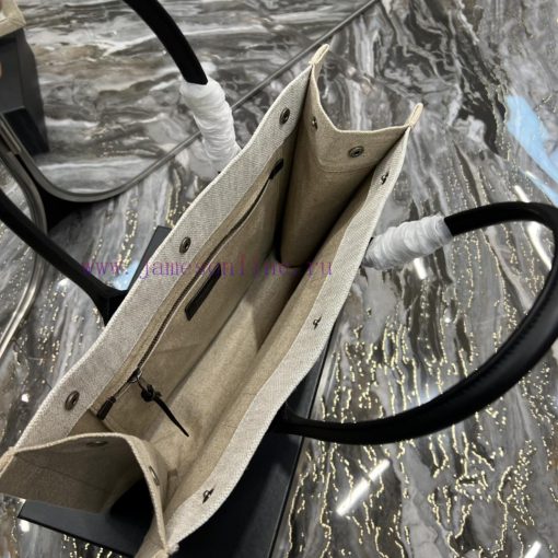 Yves Saint Laurent Bags Rive Gauche Tote Bag, Left Bank Shopping Bag ️, from custom linen fabric to silk screen prin oqgm06ld - Image 7