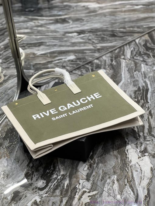 Yves Saint Laurent Bags Rive Gauche Tote Bag, Left Bank Shopping Bag ️, from custom linen fabric to silk screen prin i4sbi7z7 - Image 10