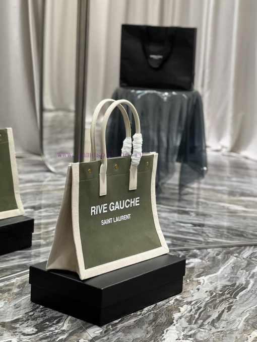 Yves Saint Laurent Bags Rive Gauche Tote Bag, Left Bank Shopping Bag ️, from custom linen fabric to silk screen prin rc024ih8 - Image 4