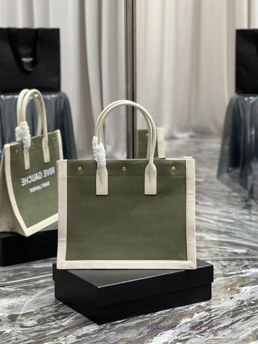 Yves Saint Laurent Bags Rive Gauche Tote Bag, Left Bank Shopping Bag ️, from custom linen fabric to silk screen prin rc024ih8 - Image 7