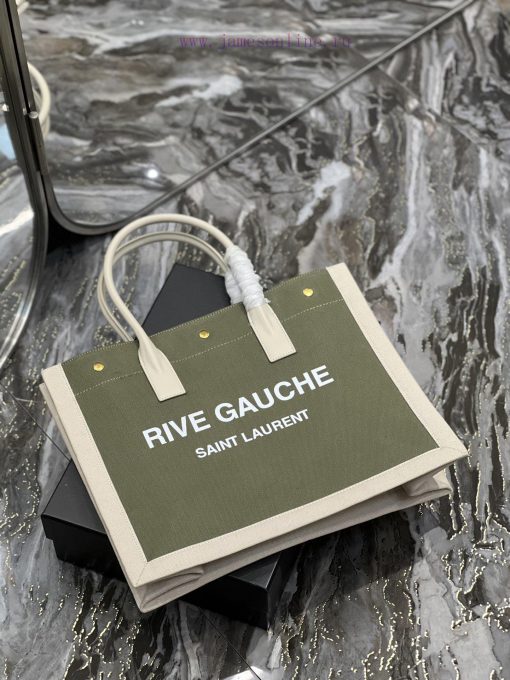 Yves Saint Laurent Bags Rive Gauche Tote Bag, Left Bank Shopping Bag ️, from custom linen fabric to silk screen prin rc024ih8 - Image 8