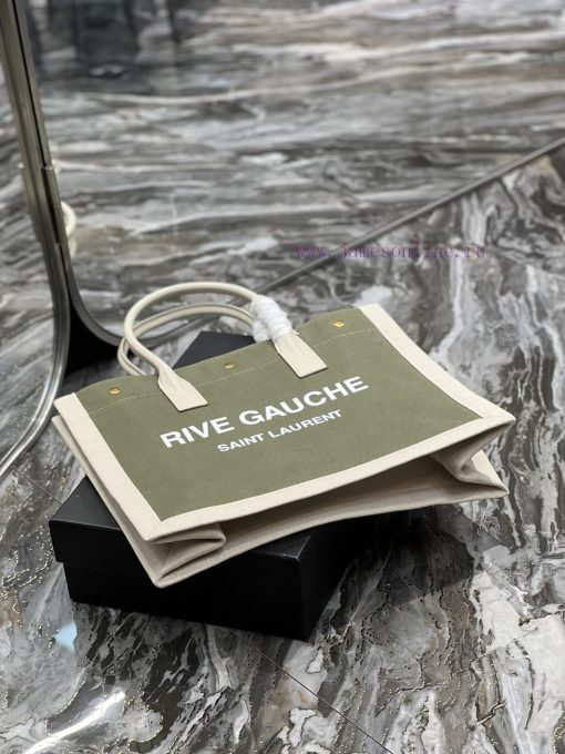 Yves Saint Laurent Bags Rive Gauche Tote Bag, Left Bank Shopping Bag ️, from custom linen fabric to silk screen prin rc024ih8 - Image 9