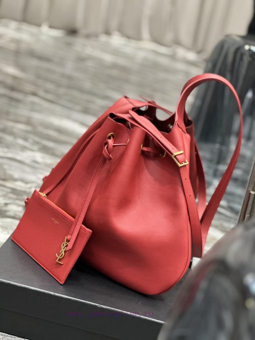 Yves Saint Laurent Bags Flat Hobo bag_Y Home Full Leather Drawstring Bag/Shoulder BackpackThe all leather design add dgshj0rn - Image 4