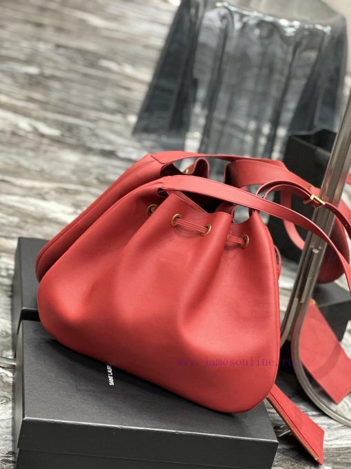 Yves Saint Laurent Bags Flat Hobo bag_Y Home Full Leather Drawstring Bag/Shoulder BackpackThe all leather design add dgshj0rn - Image 8
