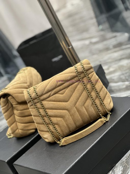 Yves Saint Laurent Bags 𝙇𝙤𝙪𝙇𝙤𝙪𝟮𝟓𝙘𝙢 Yellow suedeA bag suitable for carrying in winter, it has arrived. It walks towar a0qwed9p - Image 7