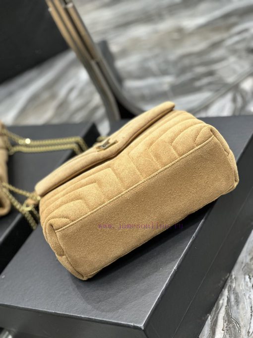 Yves Saint Laurent Bags 𝙇𝙤𝙪𝙇𝙤𝙪𝟮𝟓𝙘𝙢 Yellow suedeA bag suitable for carrying in winter, it has arrived. It walks towar a0qwed9p - Image 8