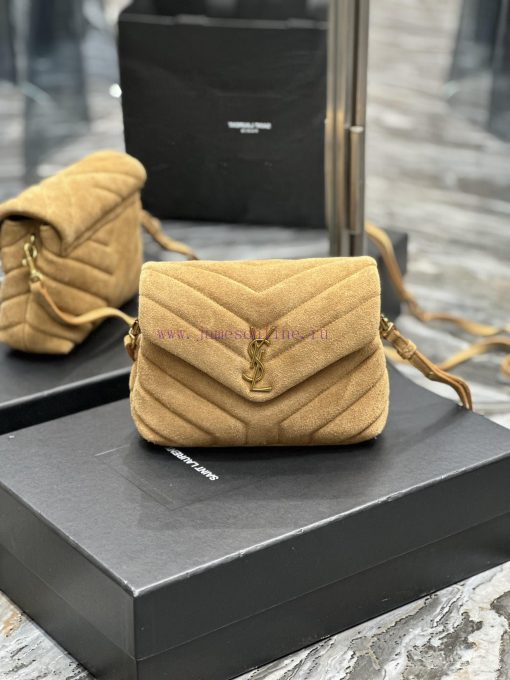 Yves Saint Laurent Bags 𝙇𝙤𝙪𝙇𝙤𝙪𝟐𝟎𝙘𝙢 Yellow suedeA bag suitable for carrying in winter, it has arrived. It walks towar kgymh5qa