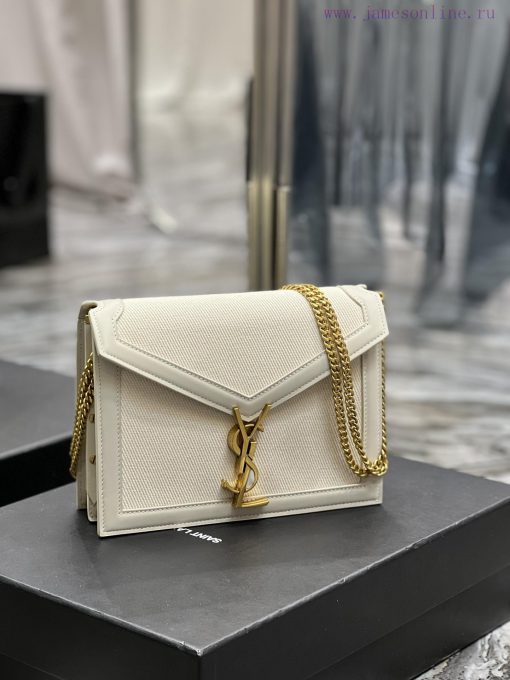 Yves Saint Laurent Bags 𝑪𝑨𝑺𝑺𝑨𝑵𝑫𝑹𝑨 _ White paired with cotton and linenThe latest synchronized CASSANDRA Italian impo tauq6jdv - Image 3