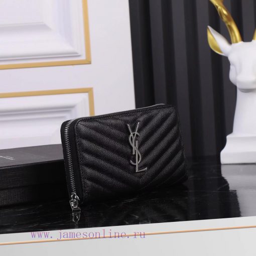 Yves Saint Laurent Bags Y's popular wallet, a brand new upgraded version of the V-line single pull model, is a top t cboqi0is - Image 4