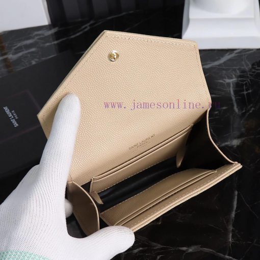Yves Saint Laurent Bags SLoro Piana two fold short clip wallet card bag, original development, imported calf leather n7w3j3he - Image 7