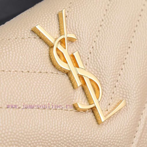Yves Saint Laurent Bags SLoro Piana two fold short clip wallet card bag, original development, imported calf leather n7w3j3he - Image 8