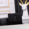 Yves Saint Laurent Bags MONOGRAM two-piece zipper walletAdopting grain textured cowhide leather with central metal c vdtbsl8r