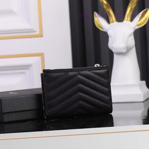 Yves Saint Laurent Bags MONOGRAM two-piece zipper walletAdopting grain textured cowhide leather with central metal c vdtbsl8r - Image 3