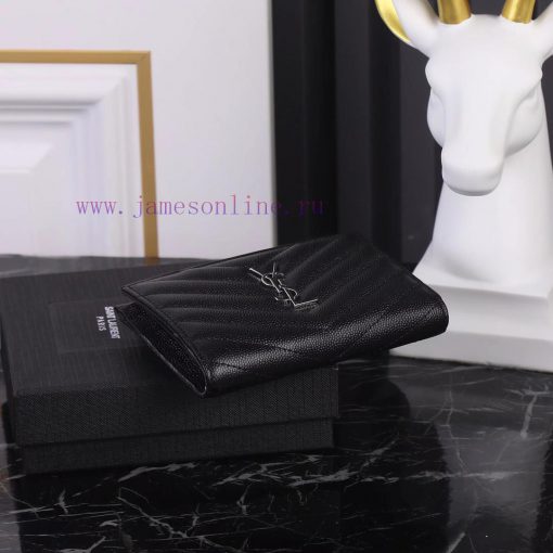 Yves Saint Laurent Bags MONOGRAM two-piece zipper walletAdopting grain textured cowhide leather with central metal c vdtbsl8r - Image 5