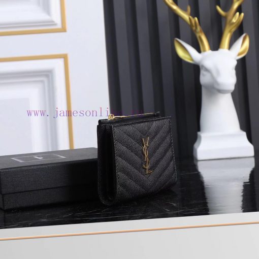 Yves Saint Laurent Bags MONOGRAM two-piece zipper walletAdopting grain textured cowhide leather with central metal c 1dgh5uex - Image 4