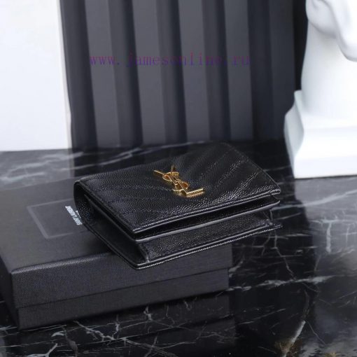 Yves Saint Laurent Bags Y Home Short Clip Authentic Development Imported cowhide pressed caviar with one central com ypboj8pa - Image 5