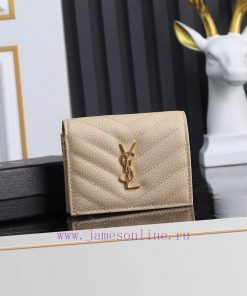 Yves Saint Laurent Bags Y Home Short Clip Authentic Development Imported cowhide pressed caviar with one central com kakqnraw