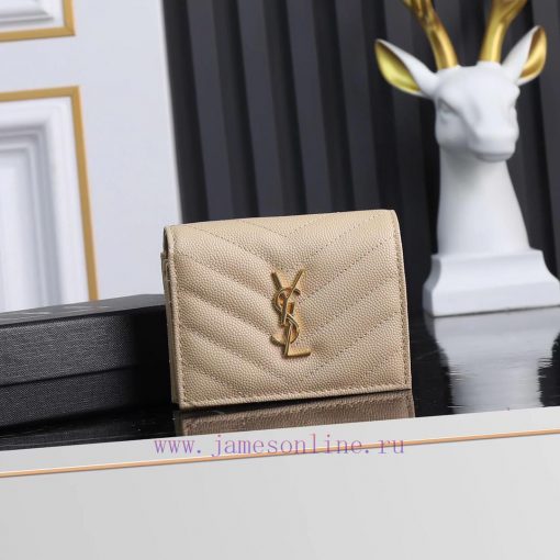 Yves Saint Laurent Bags Y Home Short Clip Authentic Development Imported cowhide pressed caviar with one central com kakqnraw