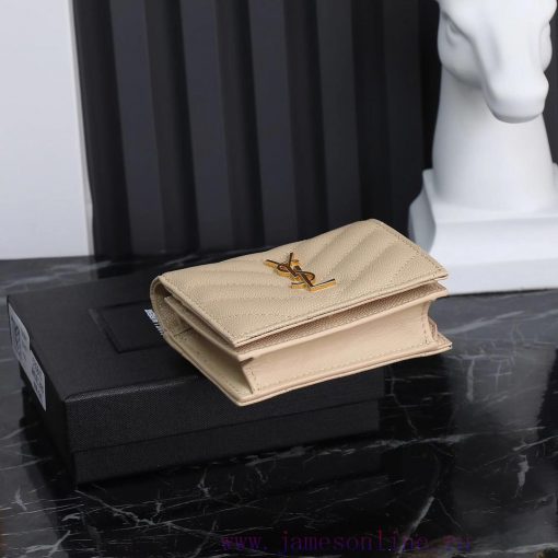 Yves Saint Laurent Bags Y Home Short Clip Authentic Development Imported cowhide pressed caviar with one central com kakqnraw - Image 5