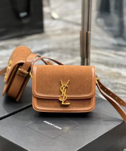 Yves Saint Laurent Bags 𝑺𝑶𝑳𝑭𝑬𝑹𝑰𝑵𝑶 𝑩𝑶𝑿 Caramel color with corduroy 2cmMust be popular, it conquered the entire fashio jabxpzcd
