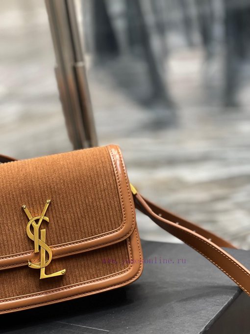 Yves Saint Laurent Bags 𝑺𝑶𝑳𝑭𝑬𝑹𝑰𝑵𝑶 𝑩𝑶𝑿 Caramel color with corduroy 2cmMust be popular, it conquered the entire fashio jabxpzcd - Image 4