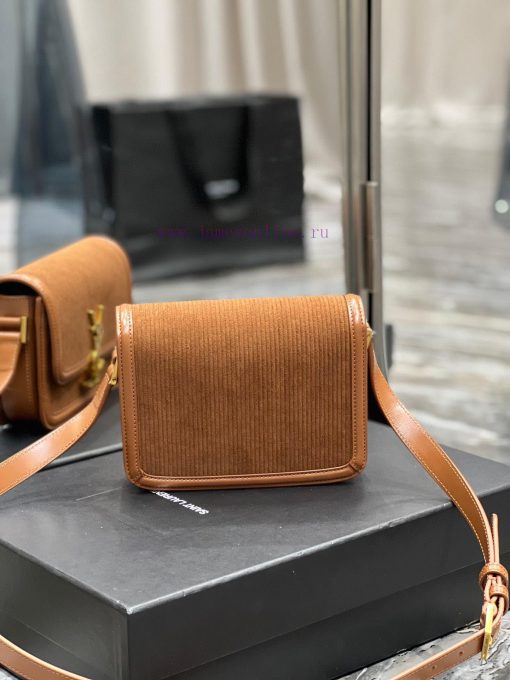 Yves Saint Laurent Bags 𝑺𝑶𝑳𝑭𝑬𝑹𝑰𝑵𝑶 𝑩𝑶𝑿 Caramel color with corduroy 2cmMust be popular, it conquered the entire fashio jabxpzcd - Image 6