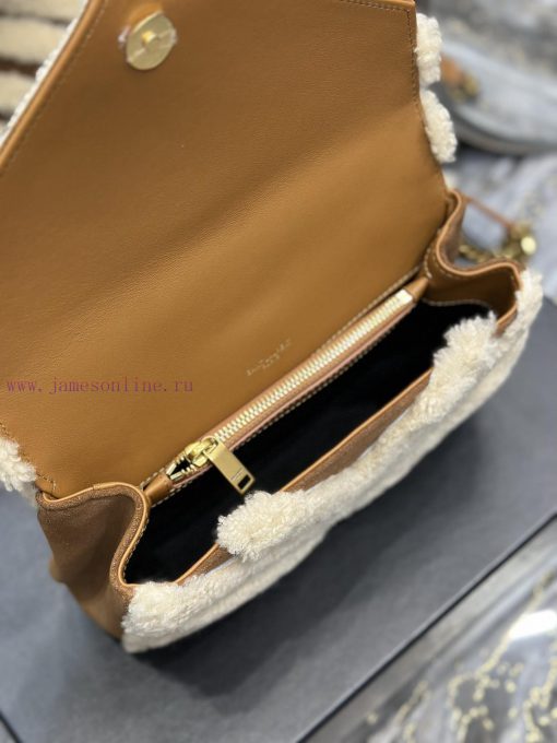 Yves Saint Laurent Bags Monogram college Lamb wool paired with suedeWannian postman bag, hot and explosive 24cm, st kyad0wxx - Image 10
