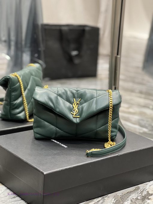 Yves Saint Laurent Bags Dark green gold buckle𝙇𝙤𝙪𝙡𝙤𝙪𝙋𝙛𝙛𝙚𝙧𝙢𝙞⼉𝙣𝙞 _ Mini crossbody bag is coming. The whole bag is made puvvcvl7 - Image 2