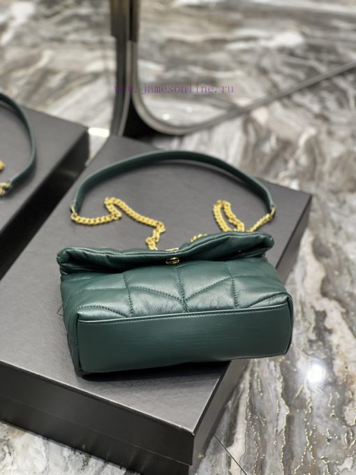 Yves Saint Laurent Bags Dark green gold buckle𝙇𝙤𝙪𝙡𝙤𝙪𝙋𝙛𝙛𝙚𝙧𝙢𝙞⼉𝙣𝙞 _ Mini crossbody bag is coming. The whole bag is made puvvcvl7 - Image 8