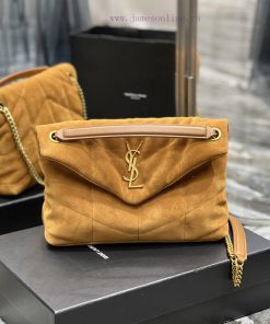 Yves Saint Laurent Bags Earth gold buckle frosted style𝙇𝙤𝙪𝙡𝙤𝙪𝙋𝙪𝙛𝙛𝙚𝙧 Quilted lamb leather bag, made of 100% lambskin, frh0geg0