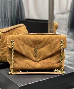 Yves Saint Laurent Bags Earth gold buckle frosted style𝙇𝙤𝙪𝙡𝙤𝙪𝙋𝙪𝙛𝙛𝙚𝙧 Quilted lamb leather bag, made of 100% lambskin, rkyh5etj