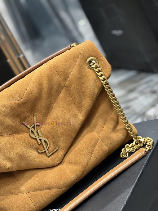 Yves Saint Laurent Bags Earth gold buckle frosted style𝙇𝙤𝙪𝙡𝙤𝙪𝙋𝙪𝙛𝙛𝙚𝙧 Quilted lamb leather bag, made of 100% lambskin, rkyh5etj - Image 6