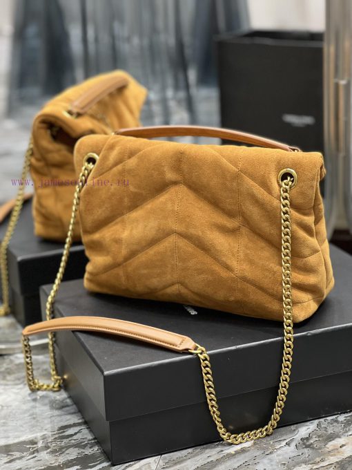 Yves Saint Laurent Bags Earth gold buckle frosted style𝙇𝙤𝙪𝙡𝙤𝙪𝙋𝙪𝙛𝙛𝙚𝙧 Quilted lamb leather bag, made of 100% lambskin, frh0geg0 - Image 7