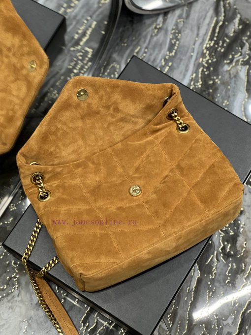 Yves Saint Laurent Bags Earth gold buckle frosted style𝙇𝙤𝙪𝙡𝙤𝙪𝙋𝙪𝙛𝙛𝙚𝙧 Quilted lamb leather bag, made of 100% lambskin, frh0geg0 - Image 9