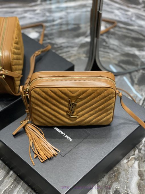 Yves Saint Laurent Bags 𝑳𝒐𝒖 Camera Bag _ Matte SeriesTop imported Italian cowhide is matched with frosted leather ca sd3kren1 - Image 4