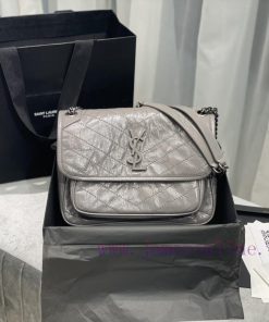 Yves Saint Laurent Bags NIKI New MediumElephant GreyThe new Niki is more practical, adding a D-buckle on each side a tha4wscp