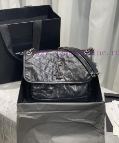 Yves Saint Laurent Bags NIKI New MediumBlackThe new Niki is more practical, adding a D-buckle on each side and an ad 31m1jxu4